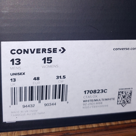 Converse pride abstract white low tops - Picture 16 of 16